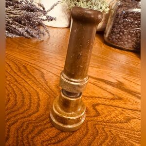Vintage Garnet Brass Working Hose Nozzle